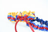 Yellow, Blue and Red Garter Set
