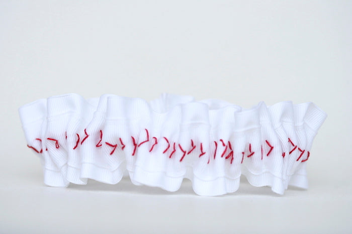 Custom Wedding Garter: Baseball Stitching