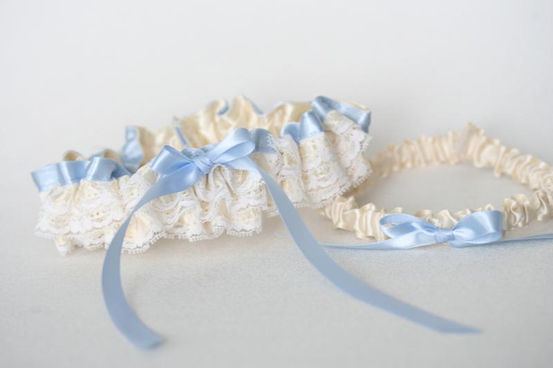 Custom Wedding Garter Made From Mother’s Dress