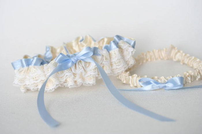 Custom Wedding Garter Made From Mother’s Dress