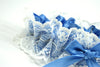 Blue and Ivory Lace Garter