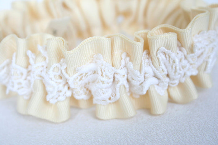 Ivory Lace Wedding Dress Garter