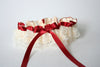 Red and Ivory Lace Garter