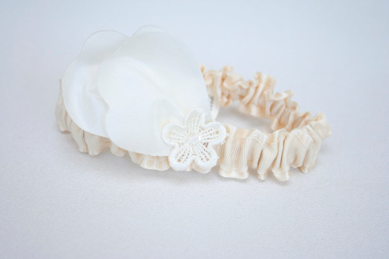 Ivory Wedding Dress Lace Garter