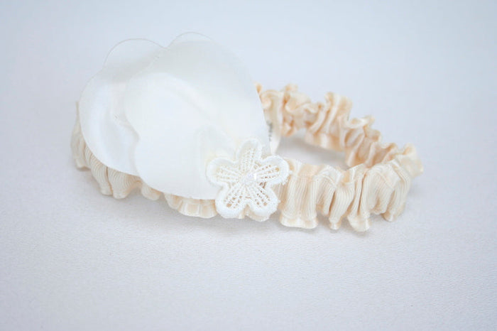 Ivory Wedding Dress Lace Garter