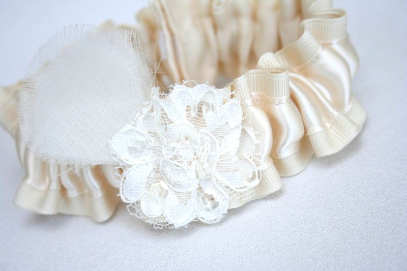 Ivory Wedding Dress Garter