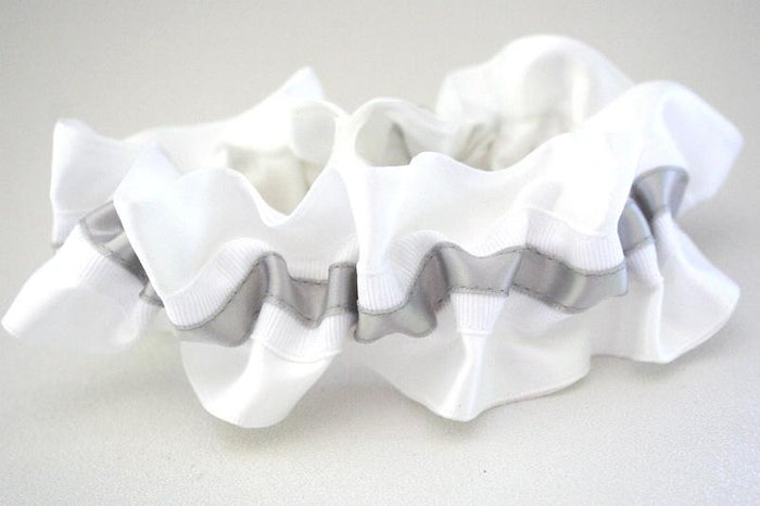 White and Silver Garter