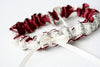 Garter: Lace, Burgundy, Gray