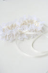 Garter: Ivory Lace & Embroidered
