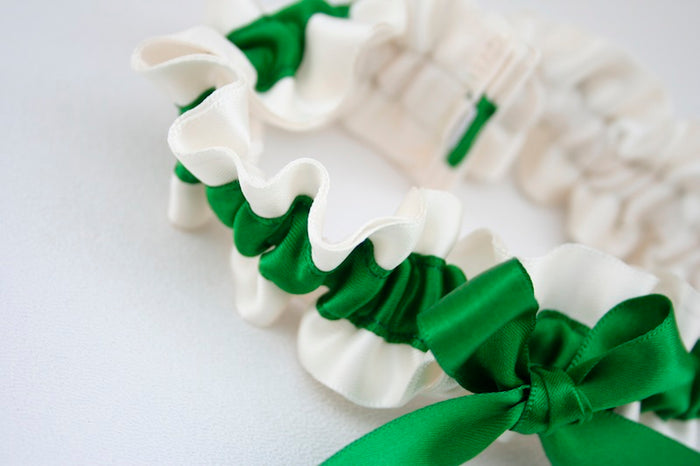 Emerald Wedding Garters