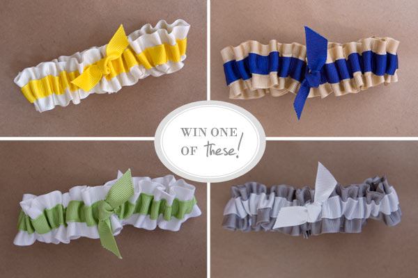 Eco Friendly Garters on Ruffled