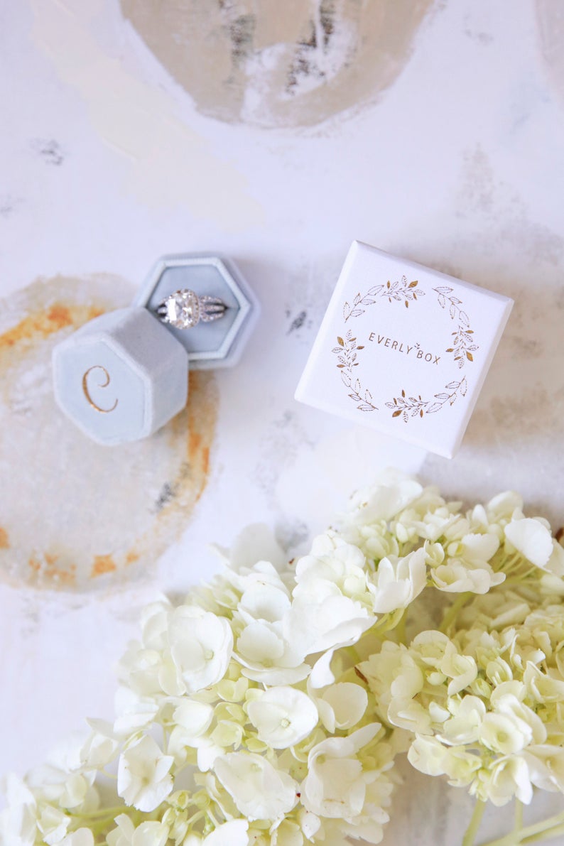 Velvet Engagement Ring Box