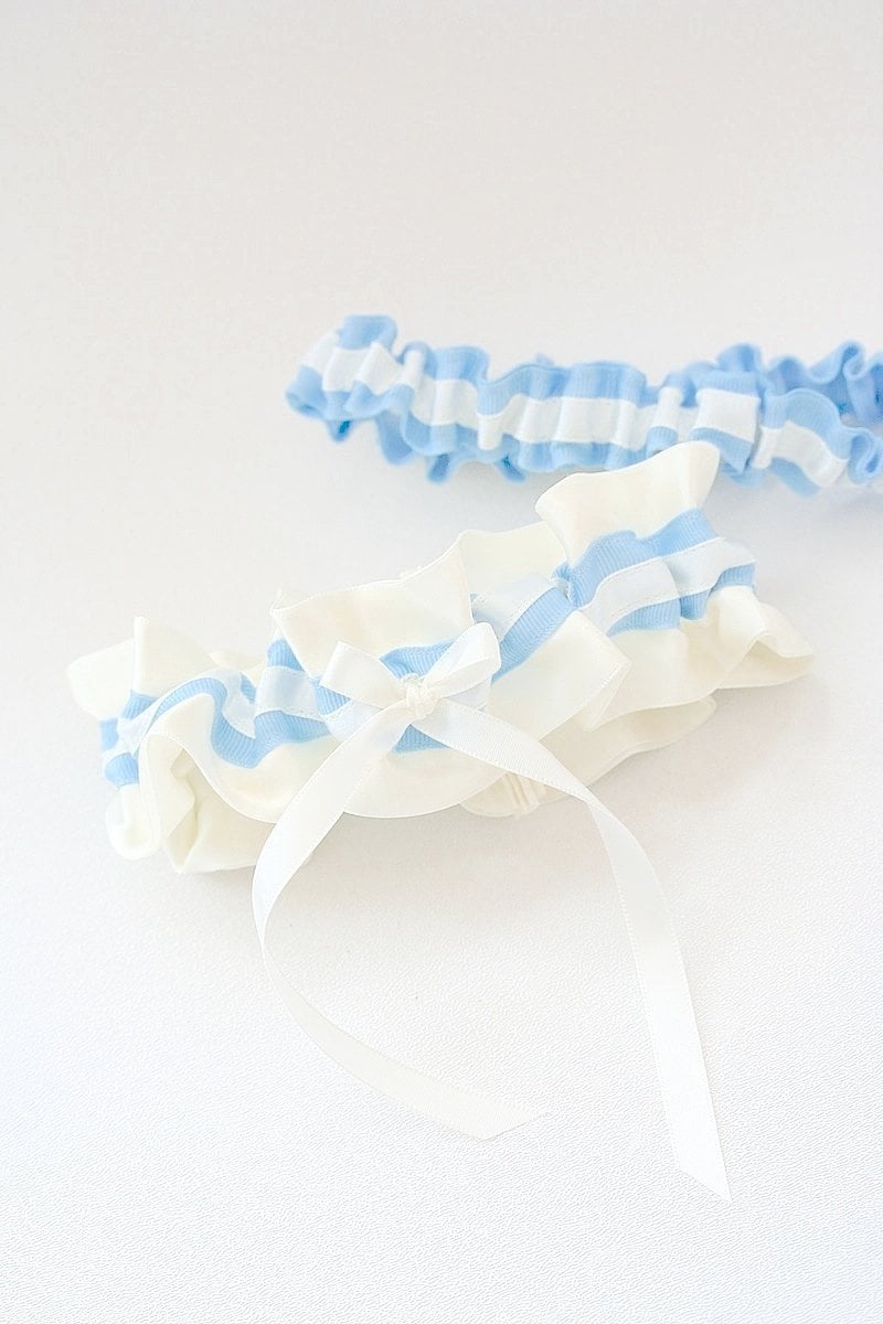 Garter Set: Something Blue & Ivory