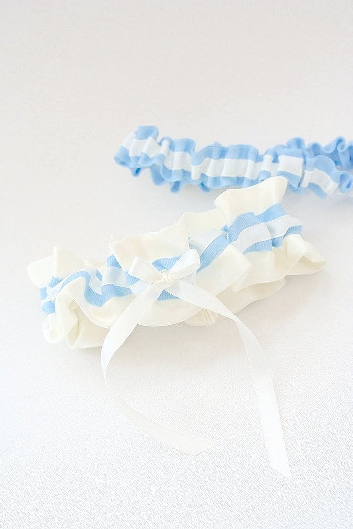 Garter Set: Something Blue & Ivory