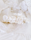 Garter Set: Made w Lace & Pearls From Bride's Mom's Wedding Dress by The Garter Girl