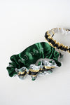 Garter Set: Ivory Lace, Green, Black, Gold & Military Name Tape