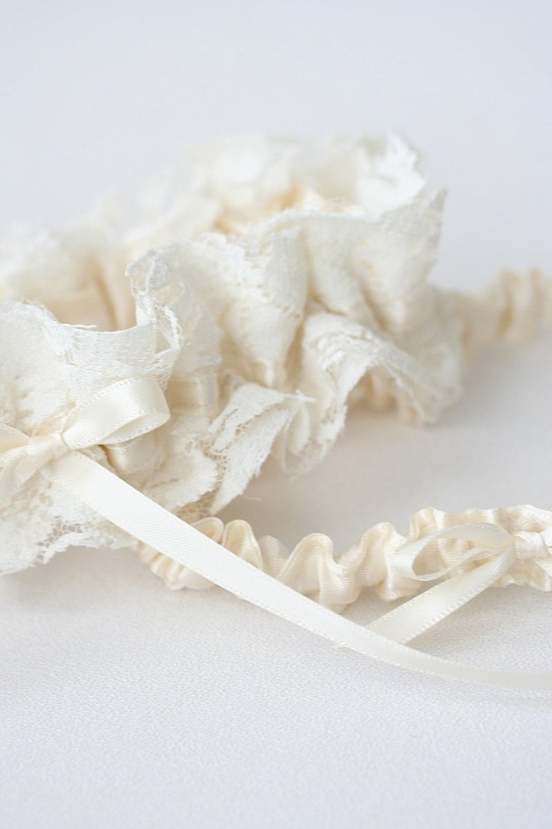 Garter Set: Grandmother's Wedding Dress Lace