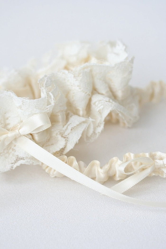 Garter Set: Grandmother's Wedding Dress Lace