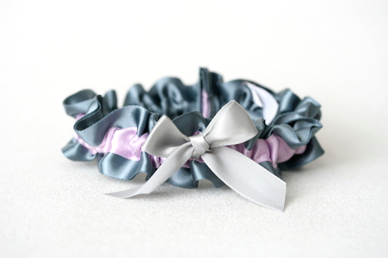 Gray and Lavender Garter