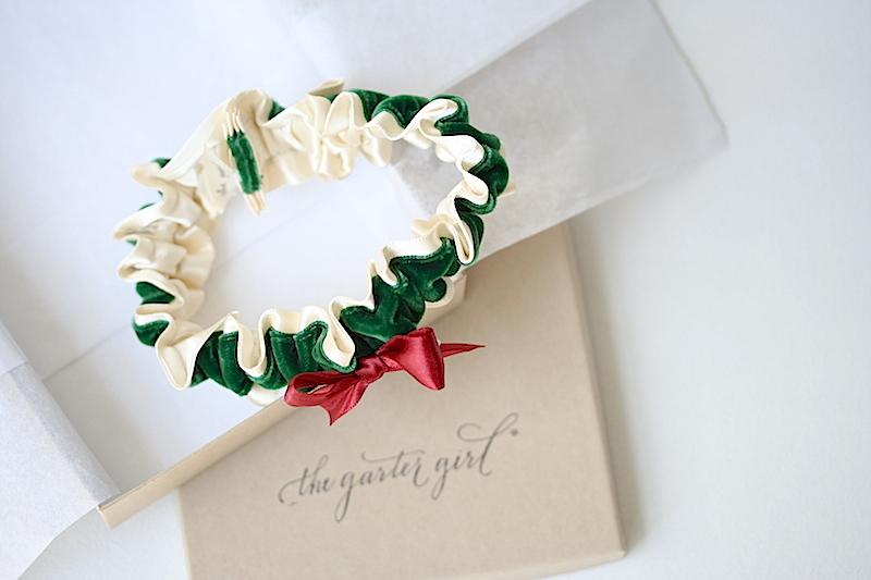 Holiday Themed Wedding Garter