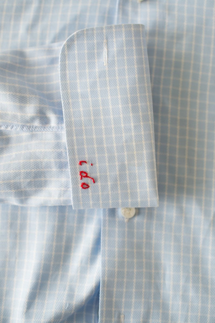 DIY: How To Embroider Button Down Shirt & Cuffs