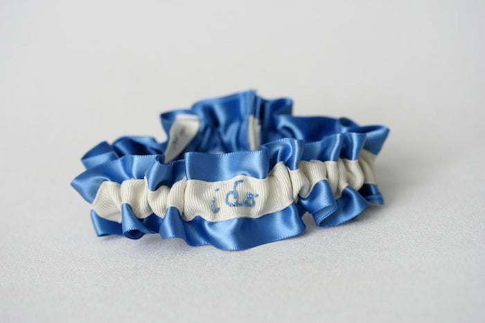 I Do Embroidered Garter
