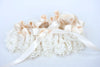 Ivory Lace Ruffled Garter Set