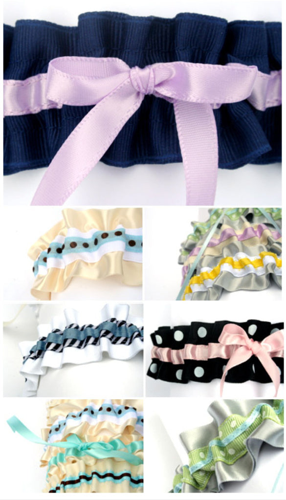 what junebug loves:  bridal garters by julianne smith