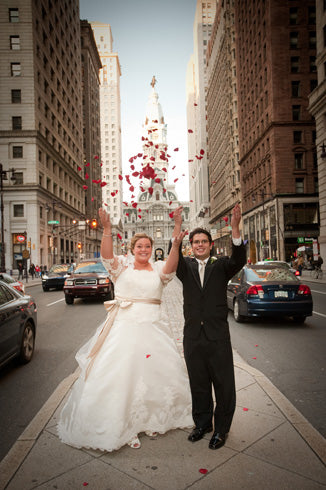 Real Wedding Garter: Katie’s Heirloom from Her Mother’s Dress