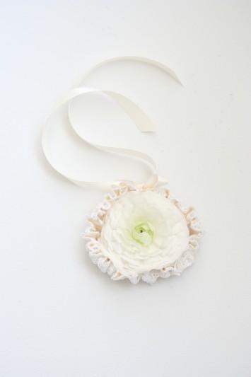 Pretty Pictures! Ranunculus + Couture Ivory Lace Garters