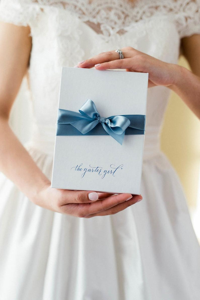 wedding garter heirloom packaging and gifting by The Garter Girl