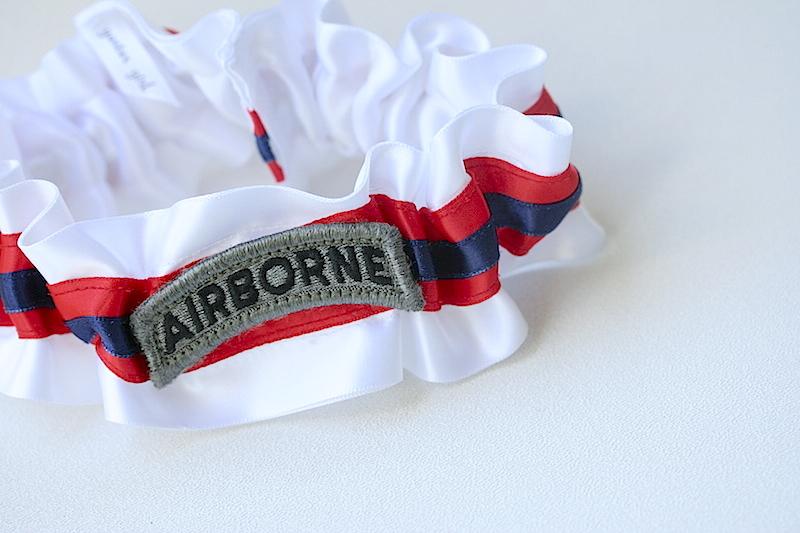 Garter: Red, White & Blue Military Uniform