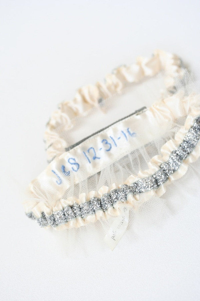 Hand Embroidered Bridal Garters