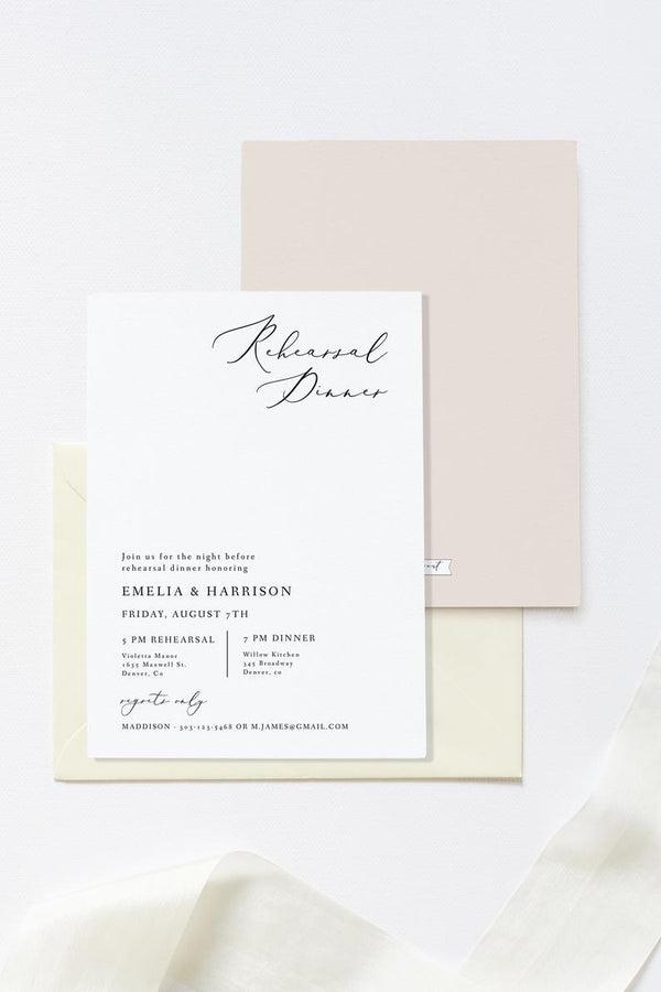 Wedding Rehearsal Dinner Invitation Ideas