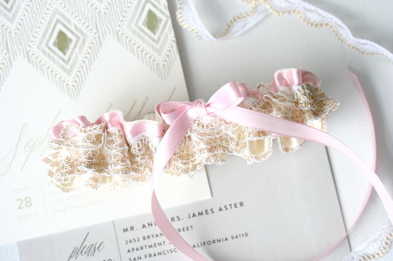 Wedding Garters + Invitations