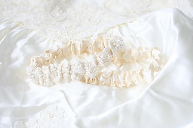 Garter Set: Mother's Wedding Dress Lace