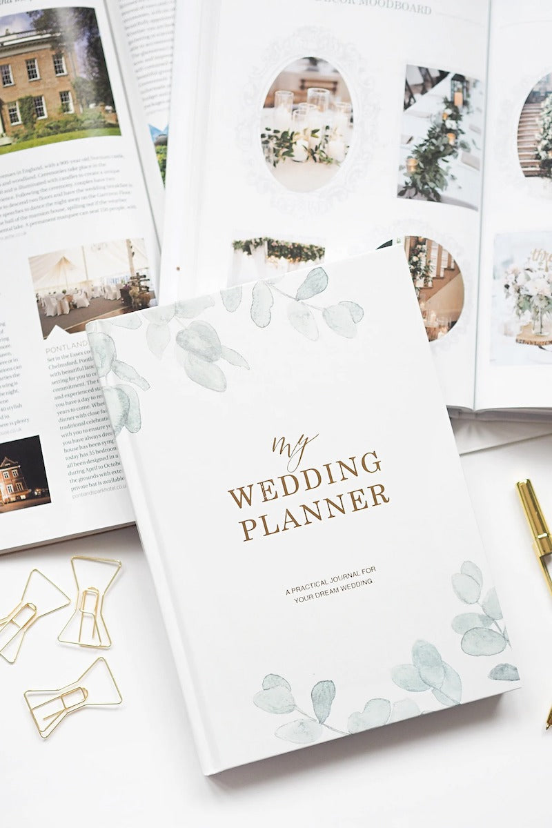 BlushAndGoldInvites + Luxury wedding planner book
