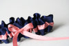 Navy and Coral Garter