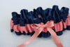 Navy and Coral Garter