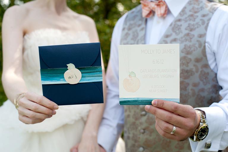 Navy and Peach Wedding Ideas