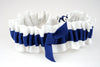 White and Navy Blue Eco Friendly Garter