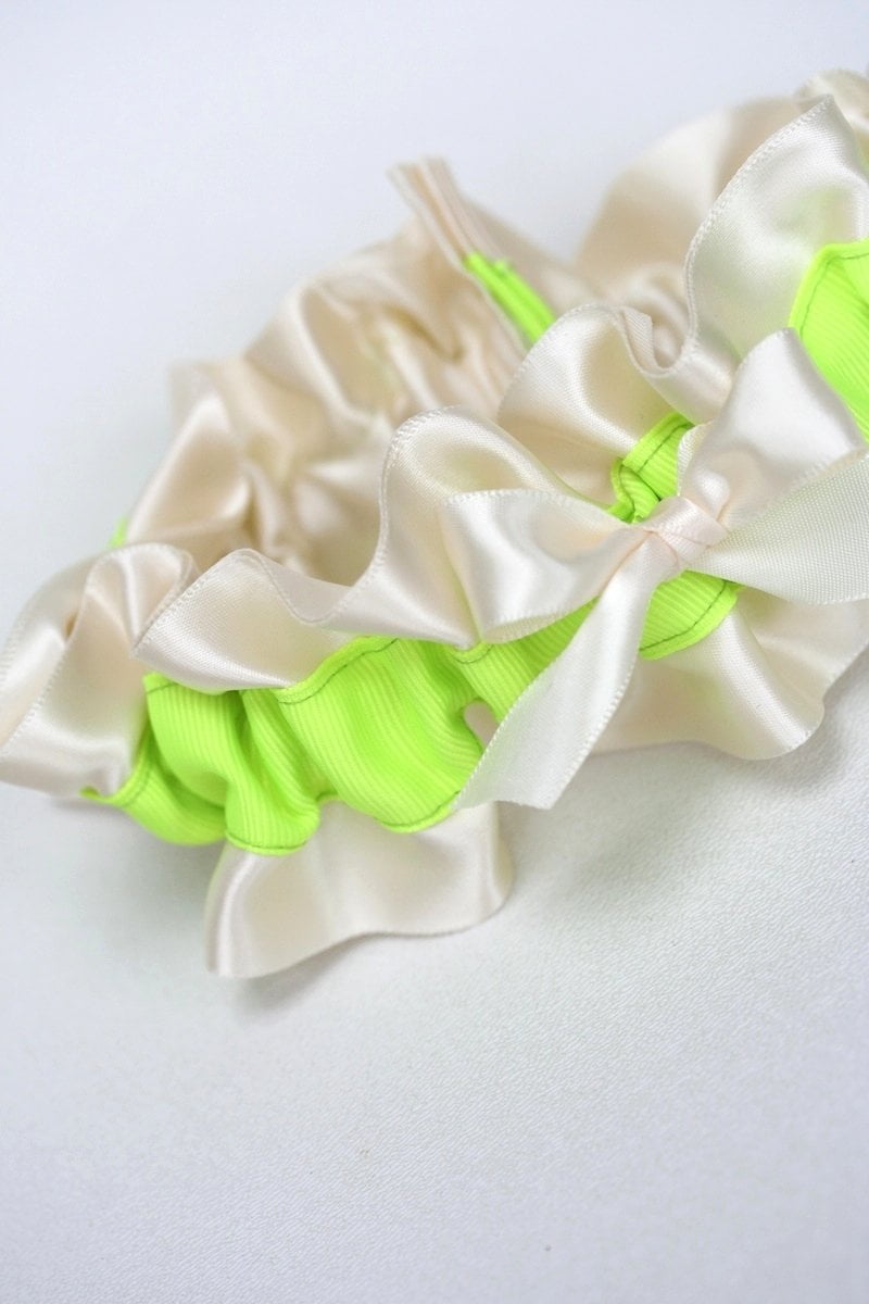 Pop! Modern Neon Custom Wedding Garter
