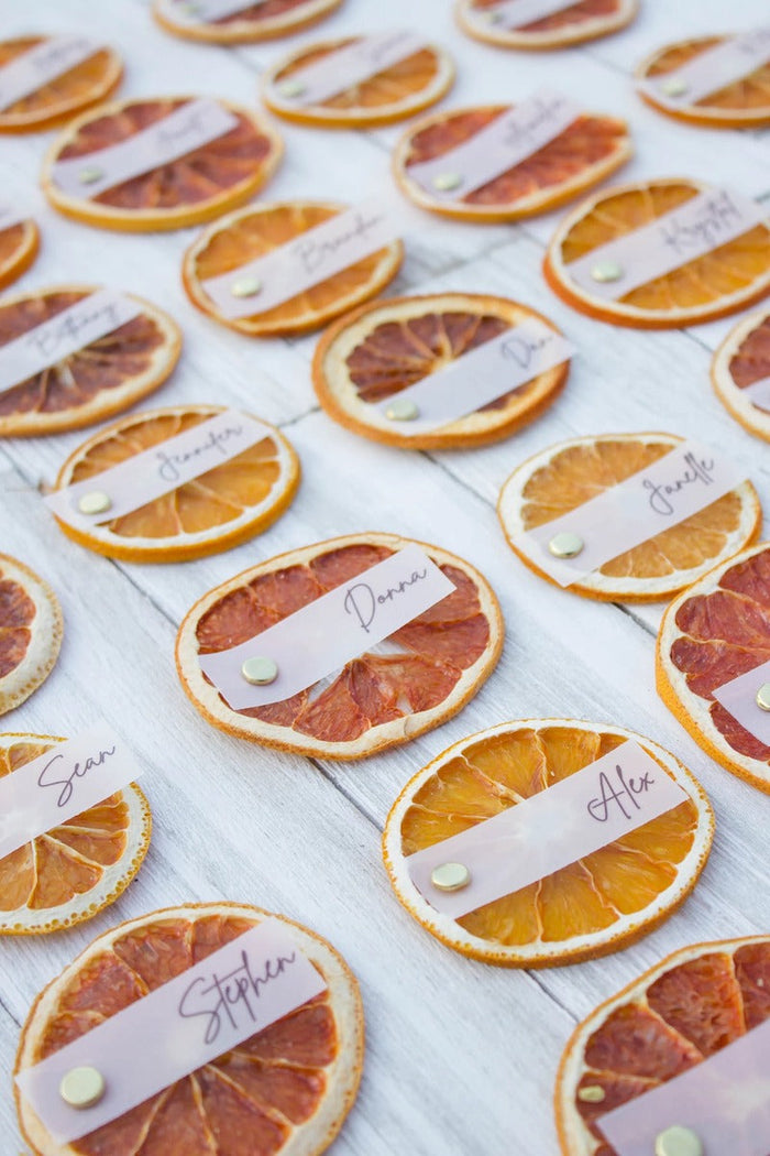 Citrus Wedding Ideas Orange Slices