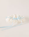 custom wedding garter with personalized embroidery by The Garter Girl