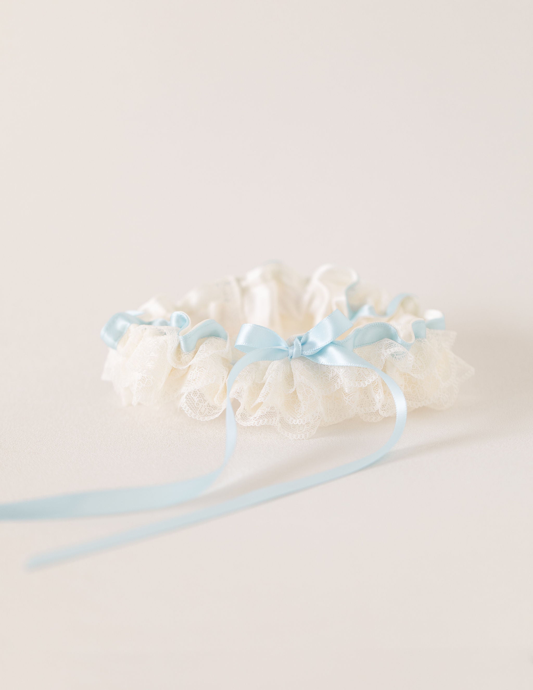 custom wedding garter with personalized embroidery by The Garter Girl