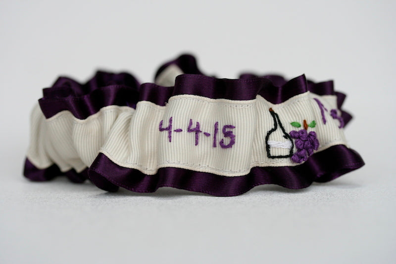 Wine Themed Garter