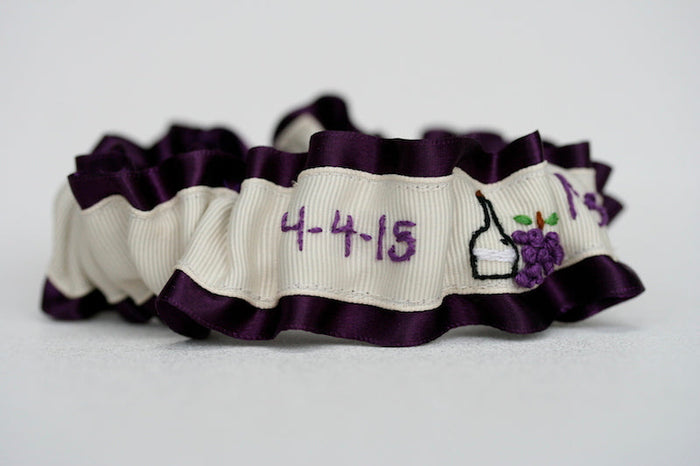 Wine Themed Garter
