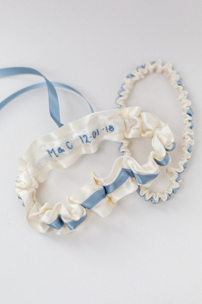 Garter: Personalized With Wedding Date and Initials