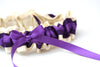 Ivory and Purple Garter