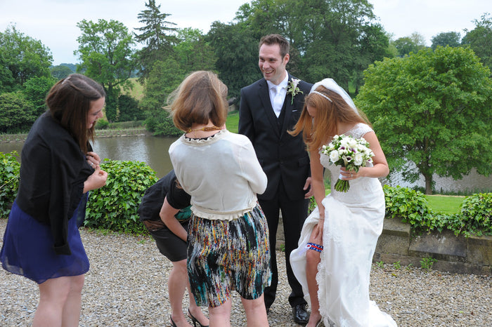 Real Wedding Garter: Sally